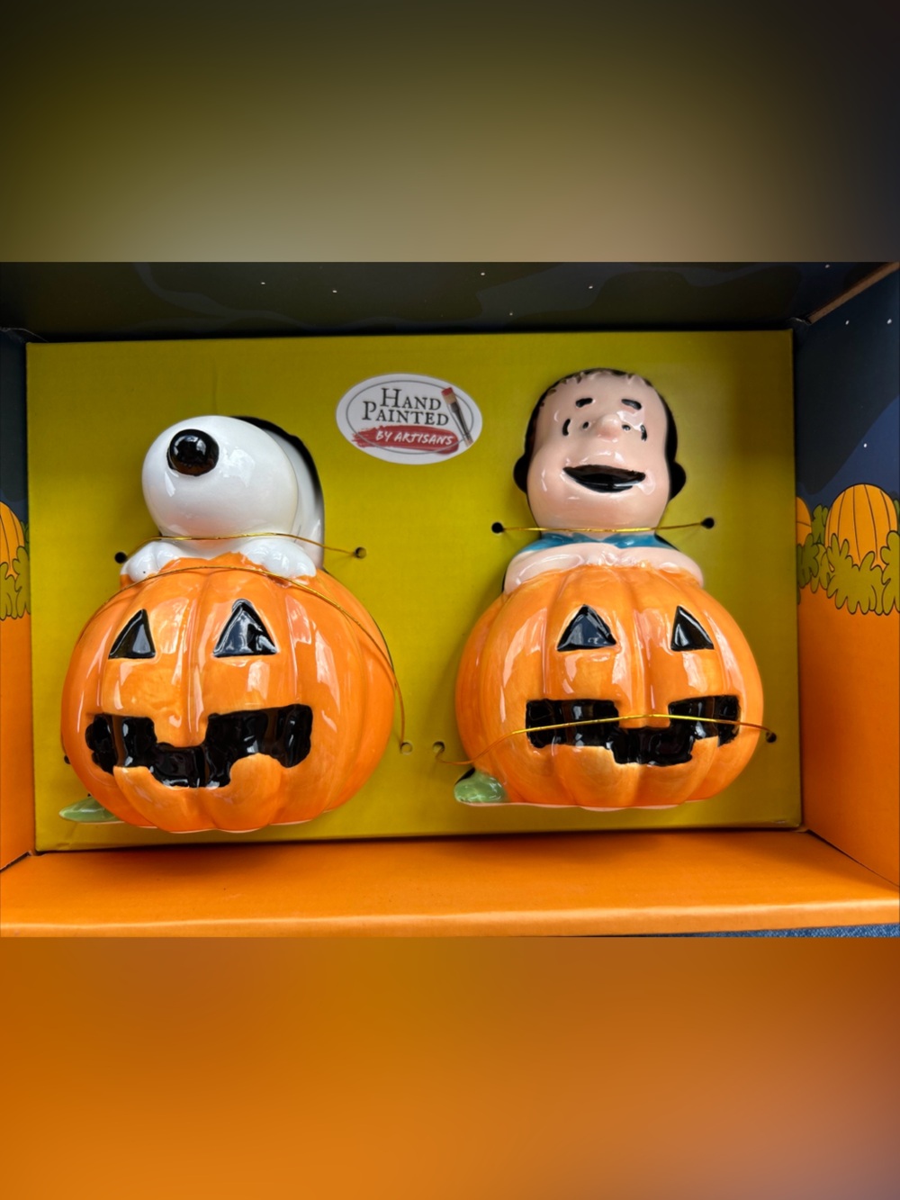 Peanuts Orange and Black Pumpkin Wall Décor Set